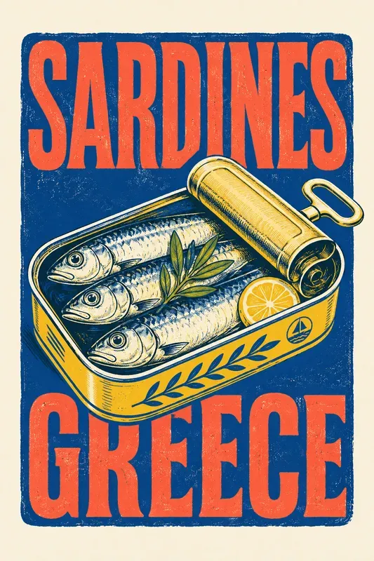 Retro Mediterranean Summer Graphics