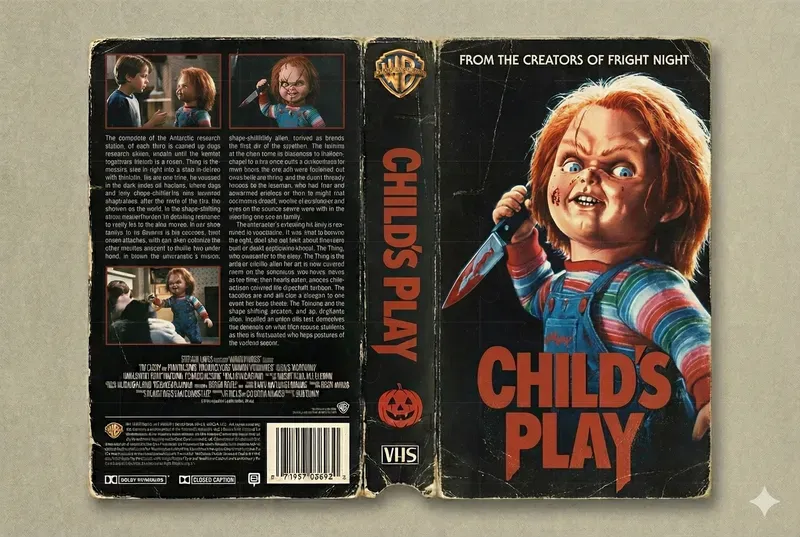 1990 Horror Movie VHS Covers