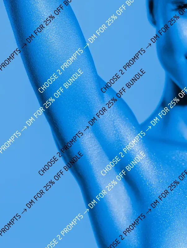 Blue Glitter Beauty Closeups