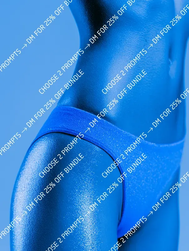 Blue Glitter Beauty Closeups