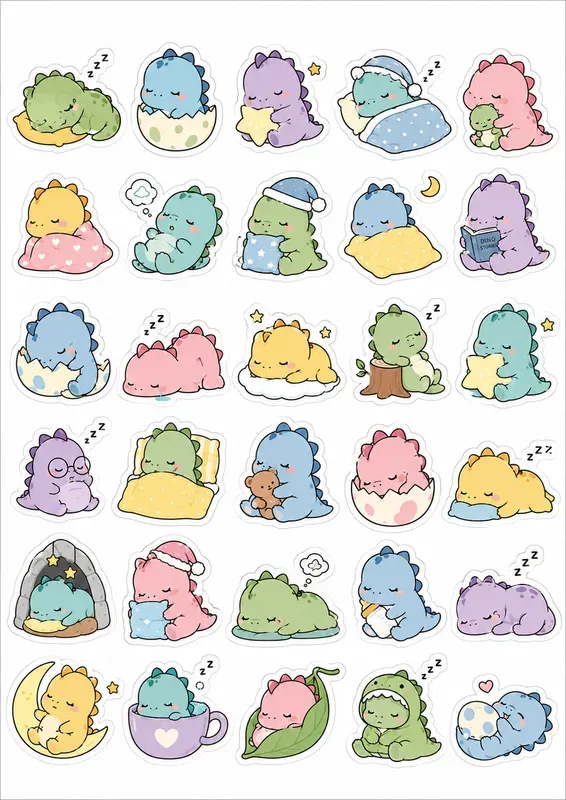 Printable Kawaii Stickers Printable A4