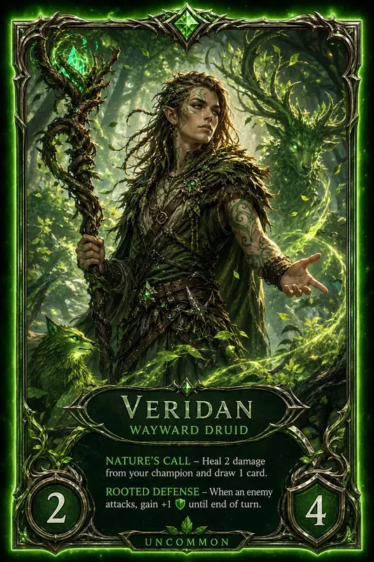 Trading Card Character Art Generator
