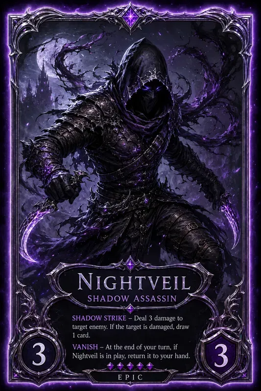 Trading Card Character Art Generator