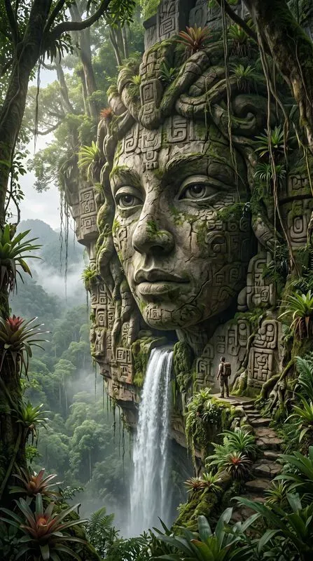 Colossal Faces Of The Forgotten Rainforests