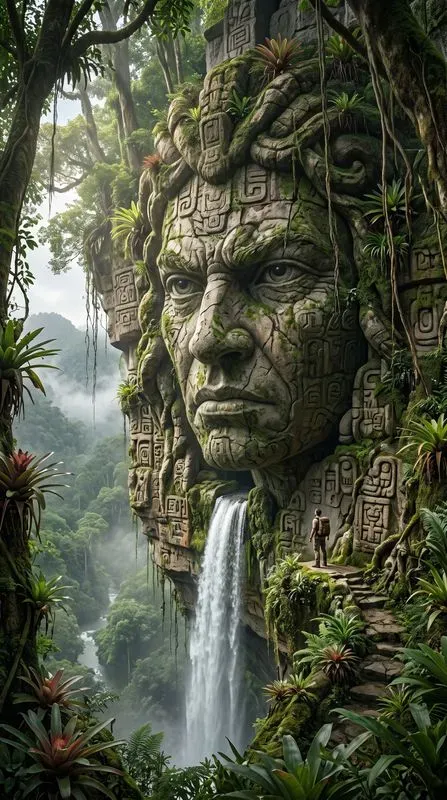 Colossal Faces Of The Forgotten Rainforests
