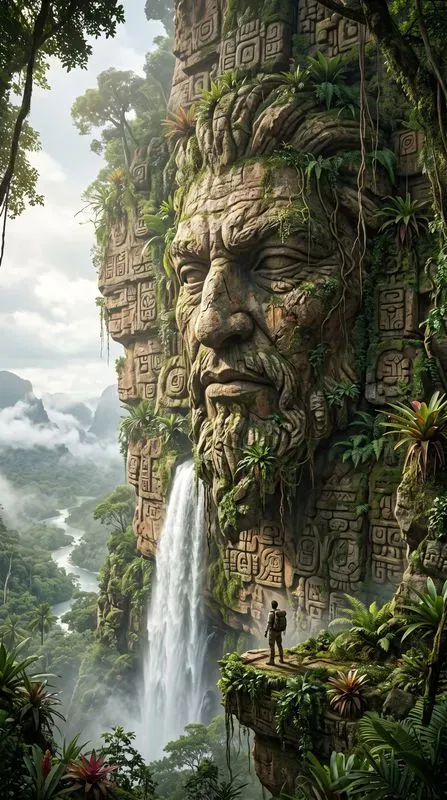 Colossal Faces Of The Forgotten Rainforests