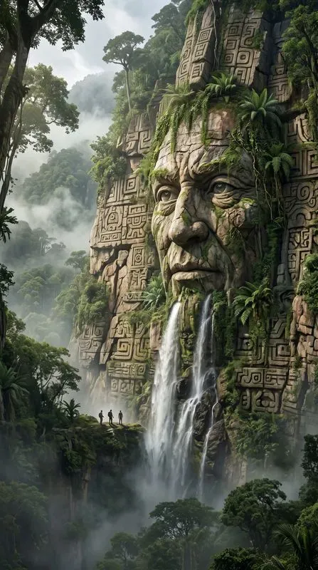 Colossal Faces Of The Forgotten Rainforests
