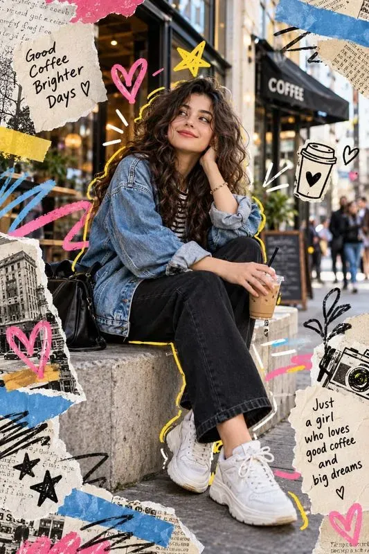 Playful Artistic Urban Portrait Collages