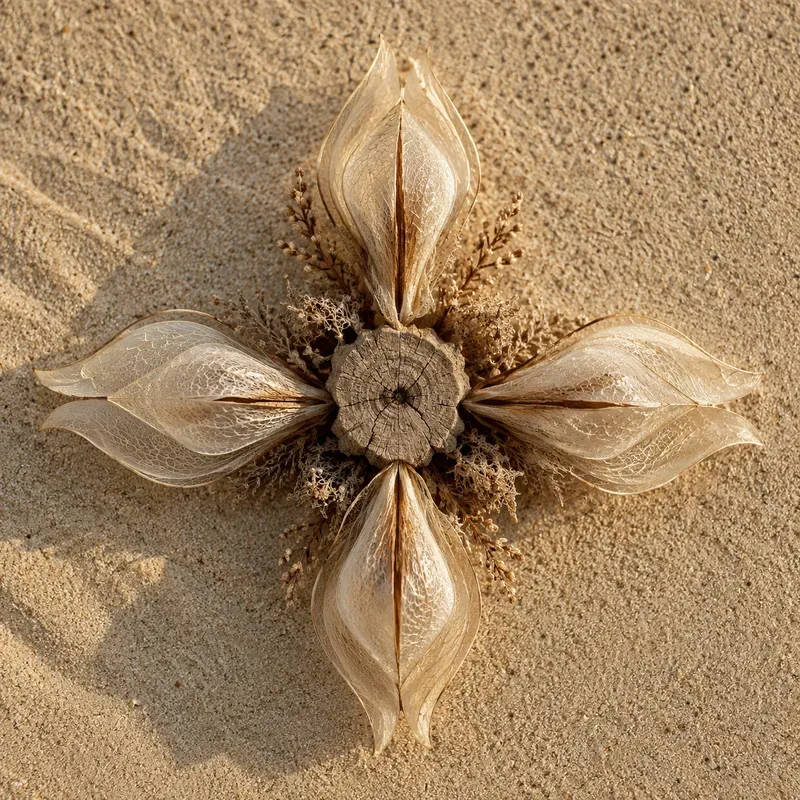 Organic Seed Pod Land Art