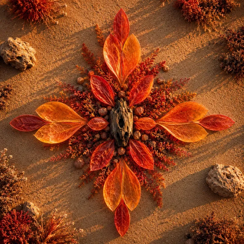 Organic Seed Pod Land Art
