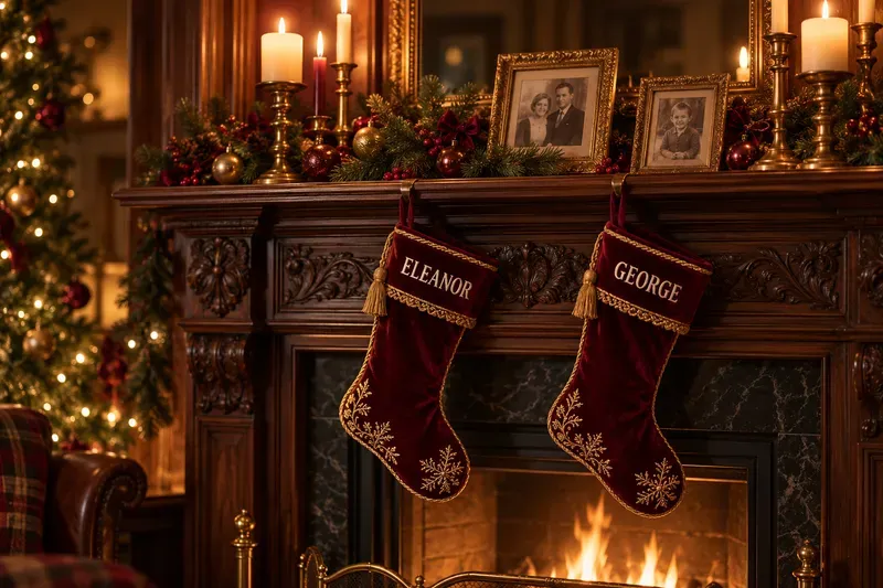 Family Name Christmas Stocking Photos
