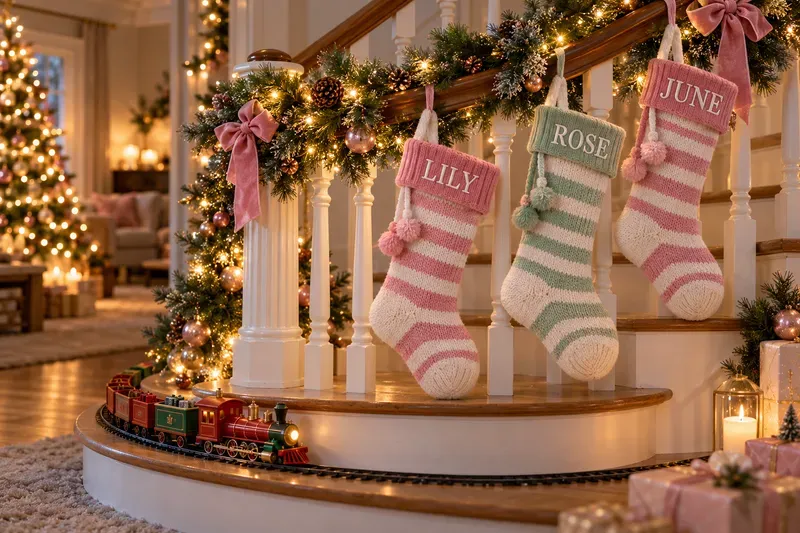 Family Name Christmas Stocking Photos