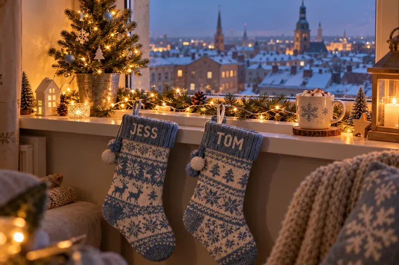Family Name Christmas Stocking Photos
