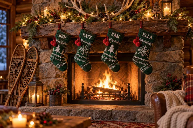 Family Name Christmas Stocking Photos