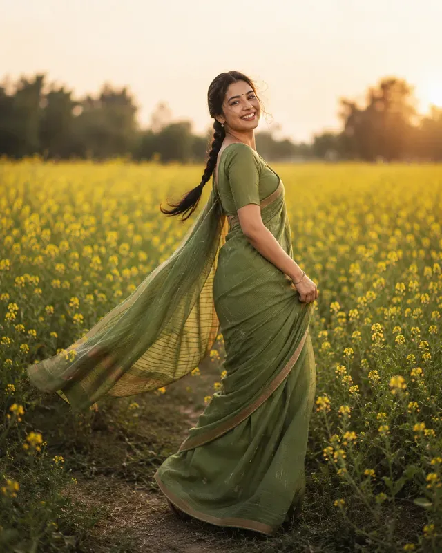 Traditional Saree Portrait Photography