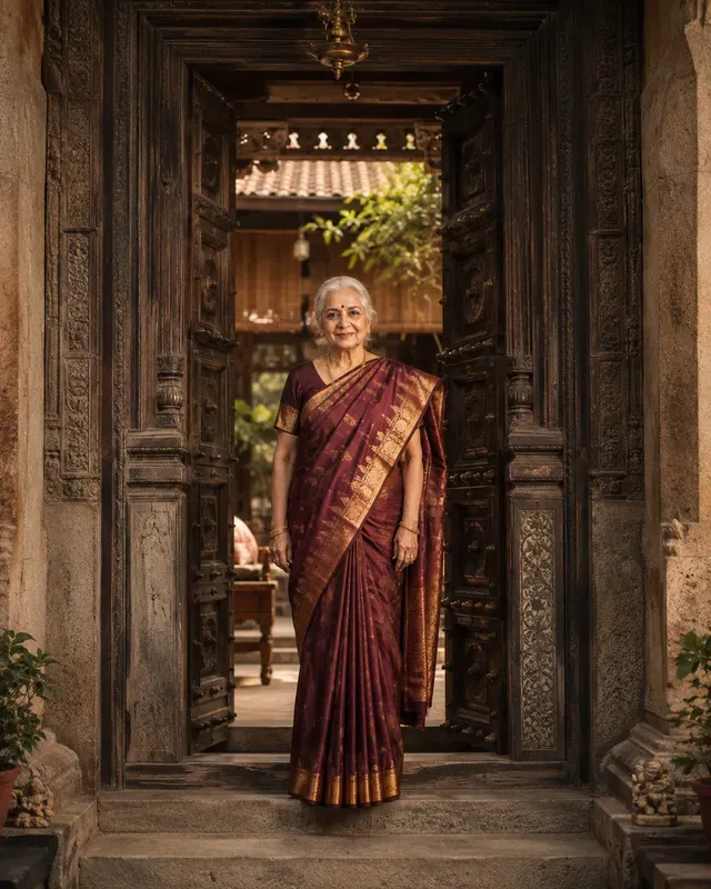 Traditional Saree Portrait Photography
