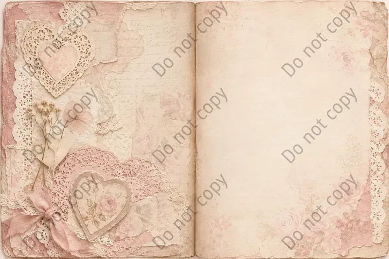 Valentine Romance Journal Spreads