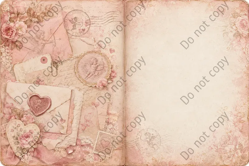 Valentine Romance Journal Spreads