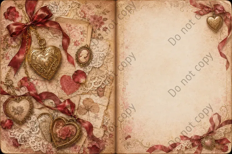 Valentine Romance Journal Spreads