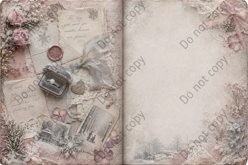 Valentine Romance Journal Spreads