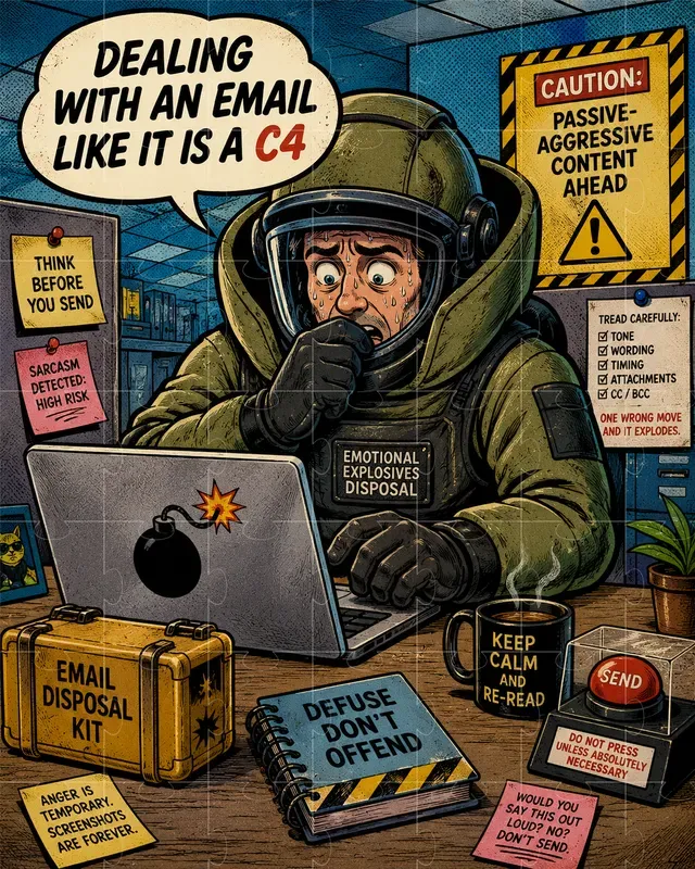 Absurdist Daily Life Comic Art