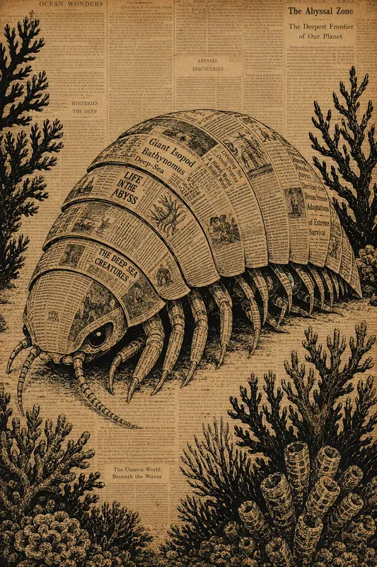 Vintage Newsprint Collage Poster Art