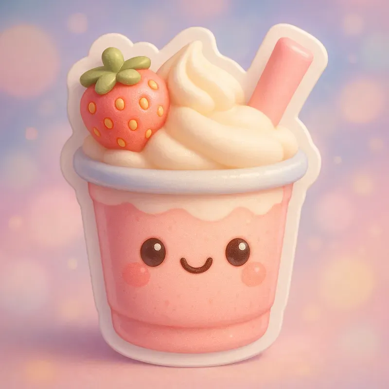 3D Cute Pastel Kawaii Toy Stickers