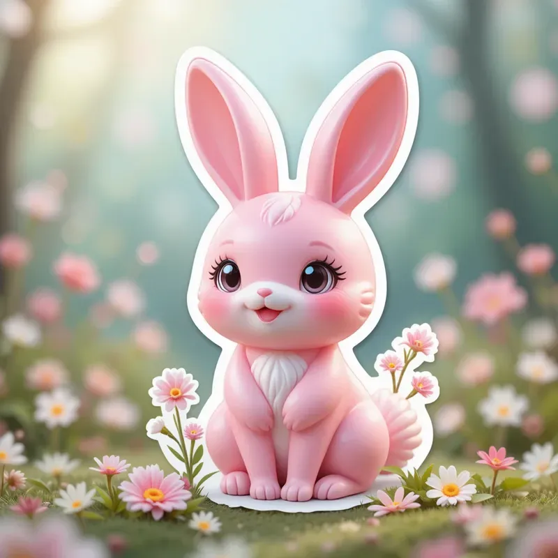 3D Cute Pastel Kawaii Toy Stickers