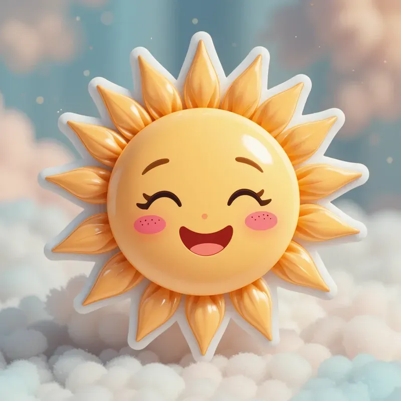 3D Cute Pastel Kawaii Toy Stickers