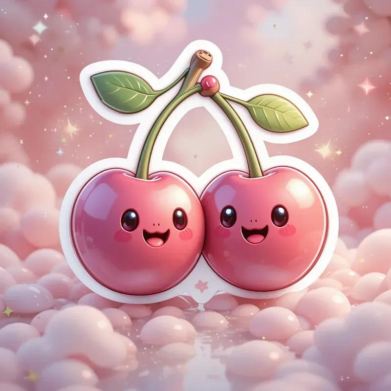 3D Cute Pastel Kawaii Toy Stickers