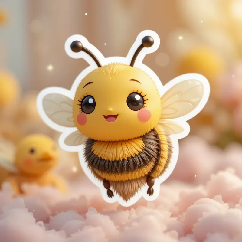 3D Cute Pastel Kawaii Toy Stickers