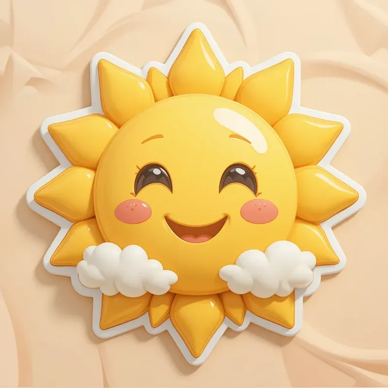 3D Cute Pastel Kawaii Toy Stickers