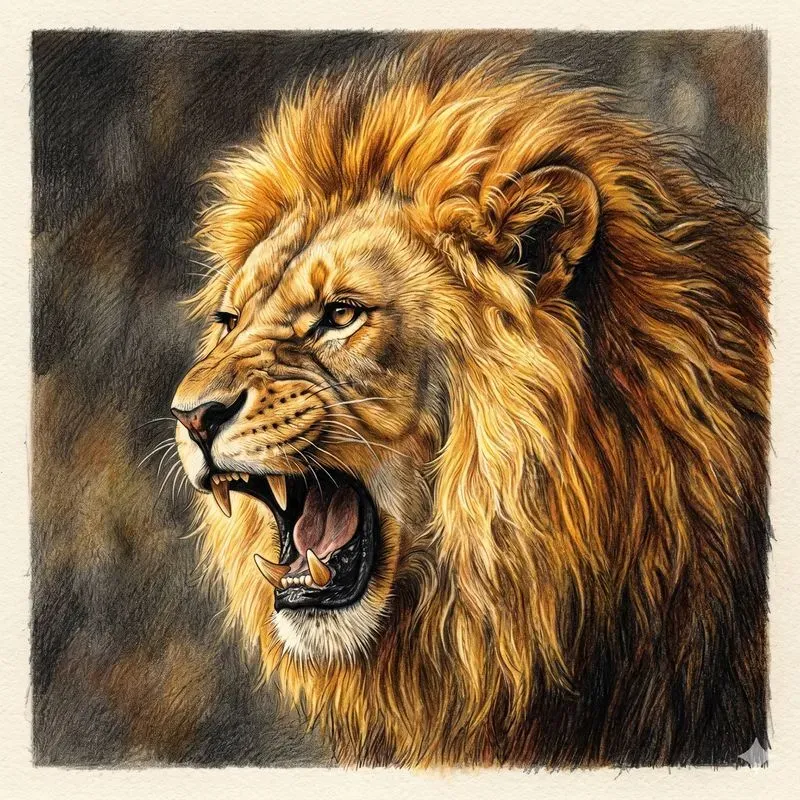 Cinematic Detailed Color Pencil Sketches