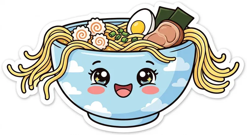 Kawaii Food Sticker Tshirt Designers