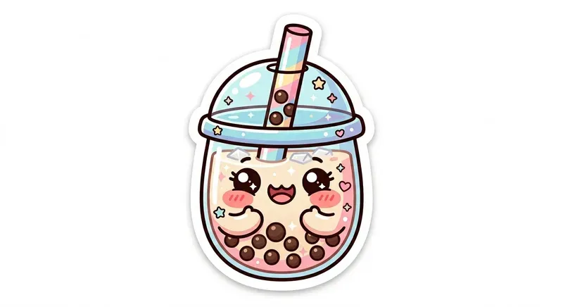 Kawaii Food Sticker Tshirt Designers