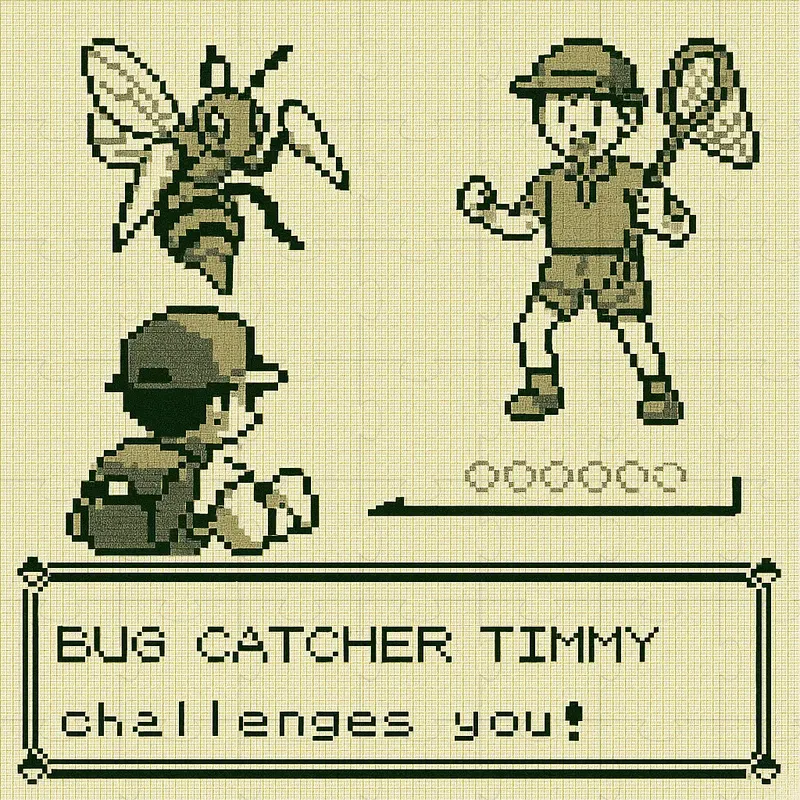 Pokemon 8bit Game Boy Style Battles