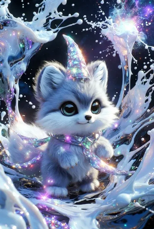 Adorable Animal Explorers In An Abstract