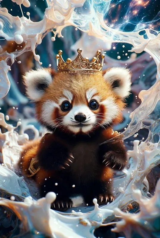 Adorable Animal Explorers In An Abstract