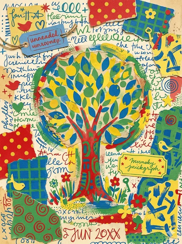 Dotted Naive Junk Journals Colorful