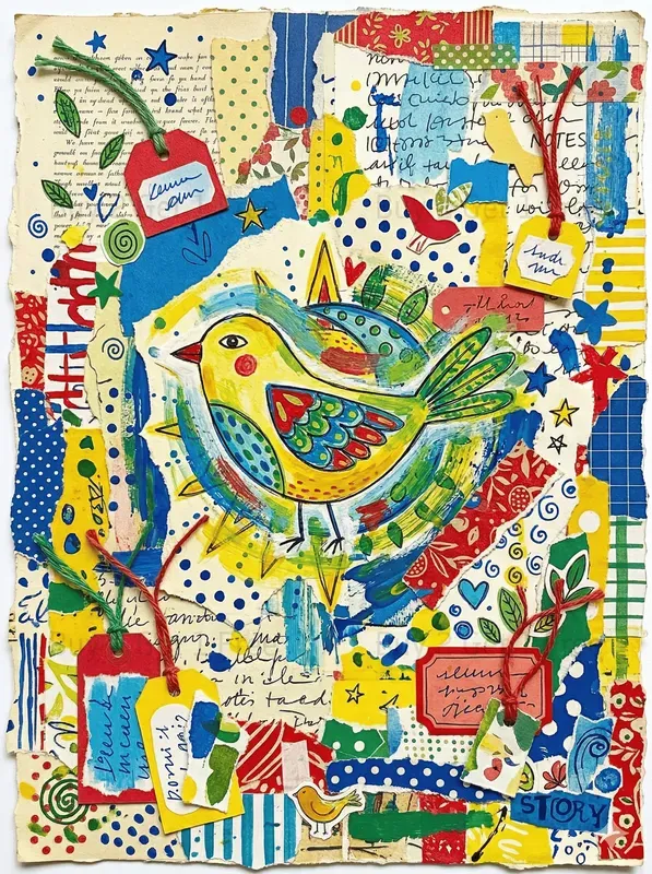 Dotted Naive Junk Journals Colorful