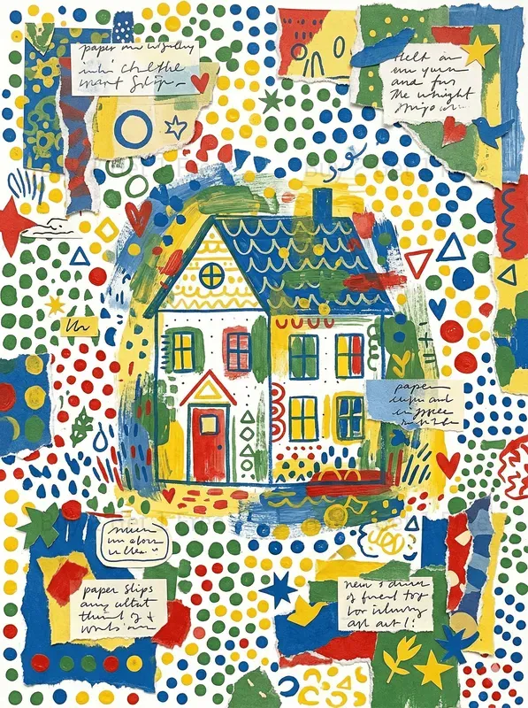 Dotted Naive Junk Journals Colorful