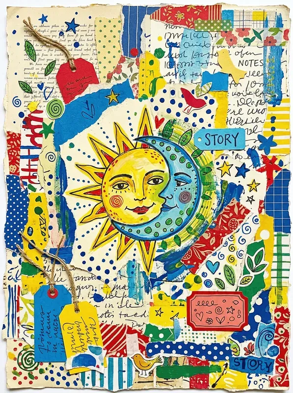 Dotted Naive Junk Journals Colorful