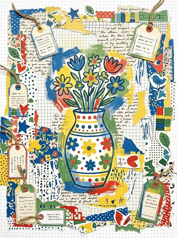 Dotted Naive Junk Journals Colorful