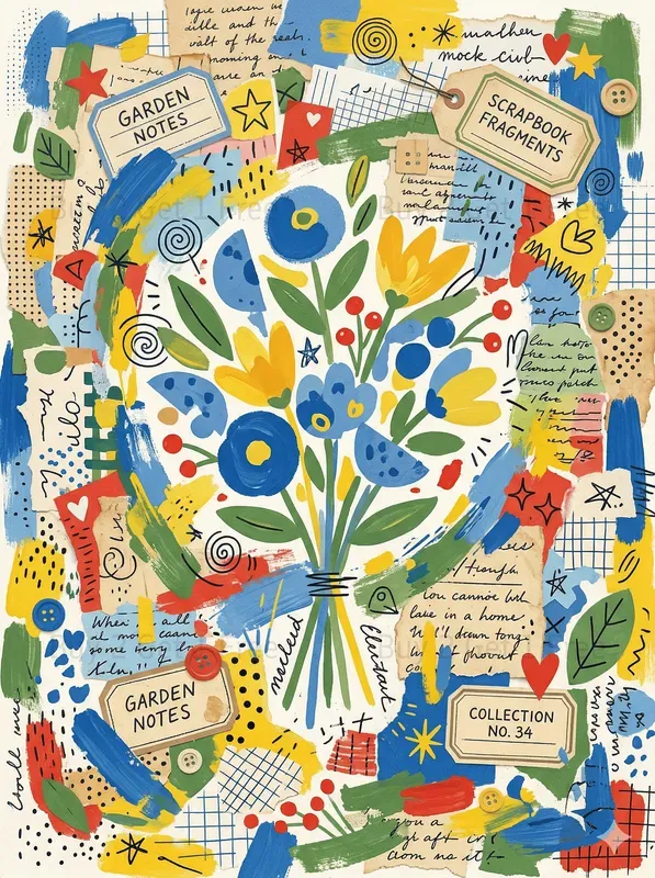 Dotted Naive Junk Journals Colorful