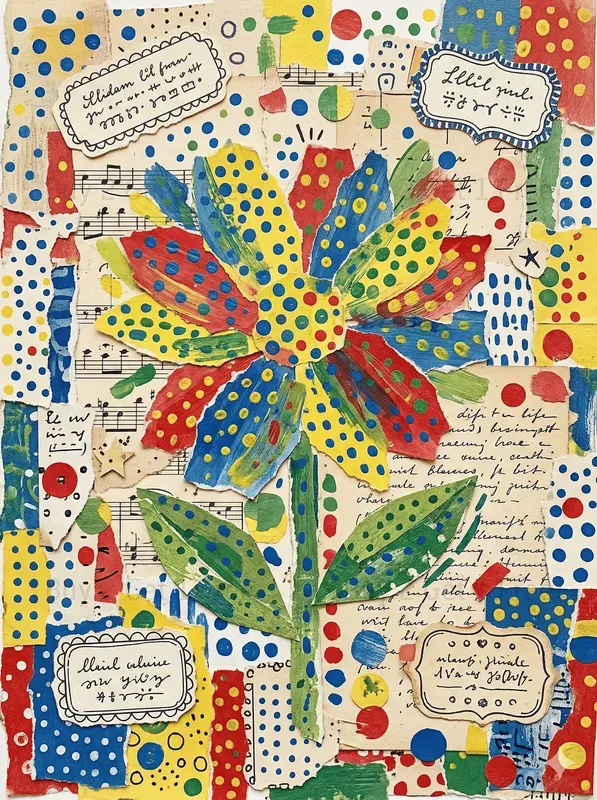 Dotted Naive Junk Journals Colorful