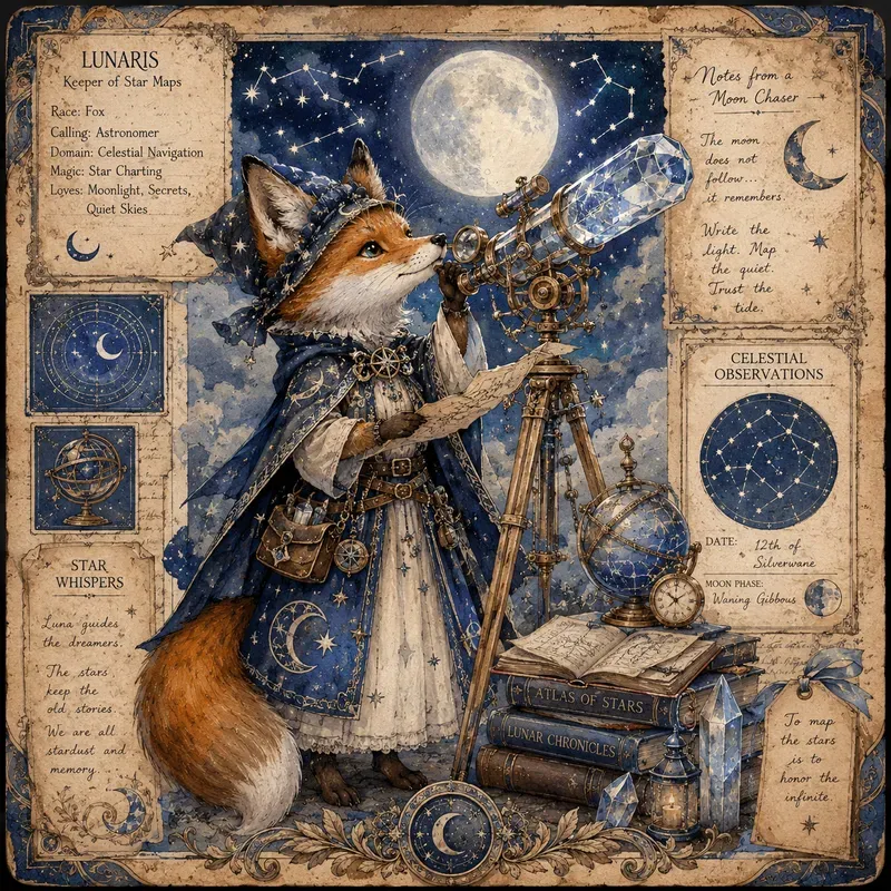 Whimsical Storybook Character Cards