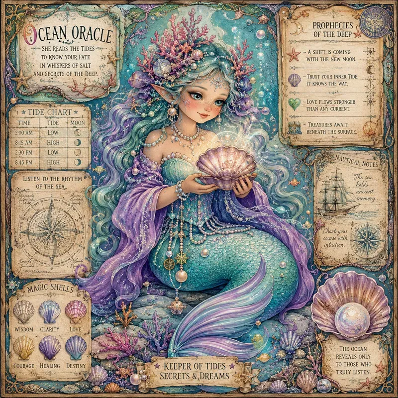 Whimsical Storybook Character Cards
