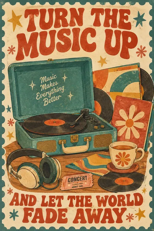 Retro Mid Century Still Life Posters