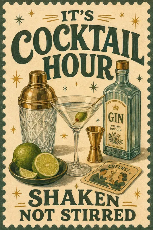 Retro Mid Century Still Life Posters