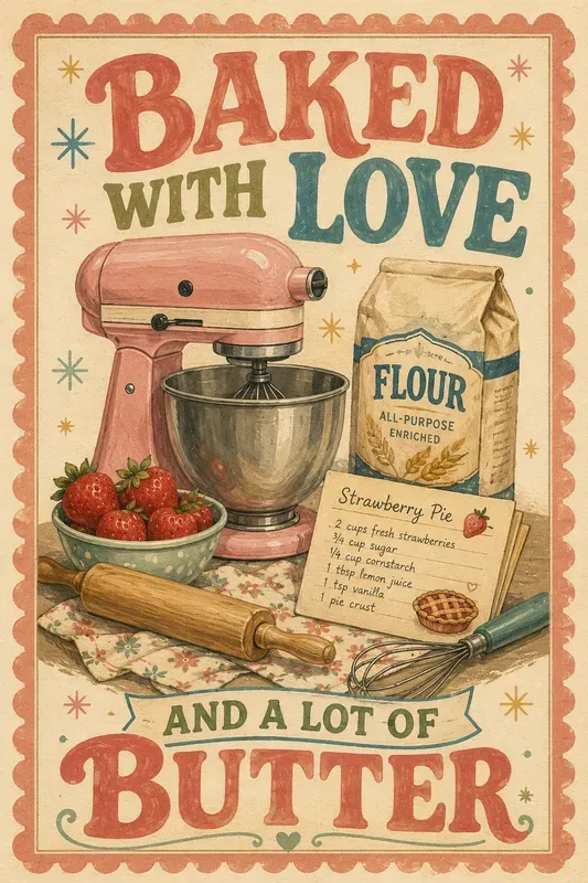 Retro Mid Century Still Life Posters